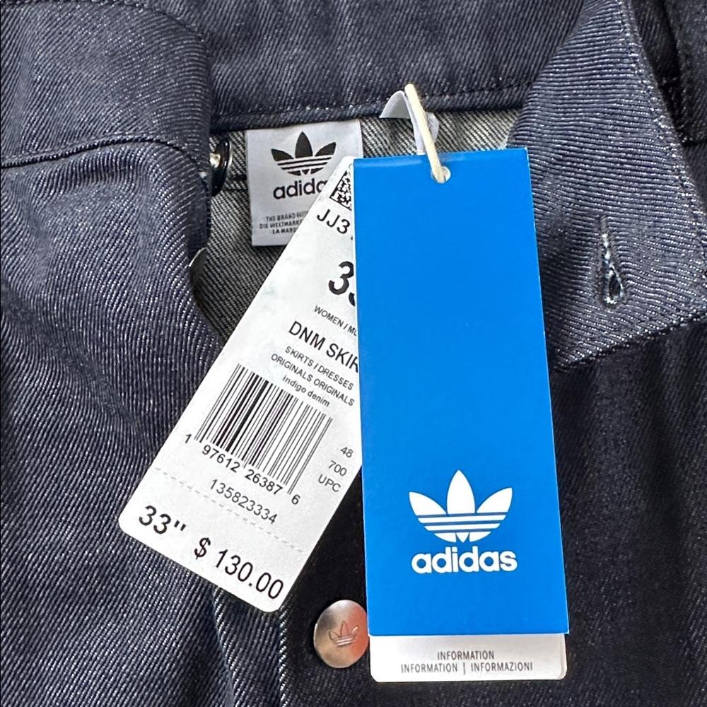 ADIDAS ORIGINALS
High Waist Denim Mini Skirt With Pockets In Blue - Picture 7 of 7